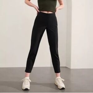 ATHLETA Brooklyn Mid Rise Ankle Pant Size 12 Black #198671